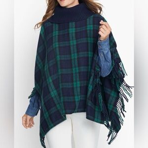 Talbots cowlneck poncho